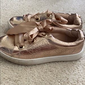 Girls Michael Kors Rose Gold Sneakers